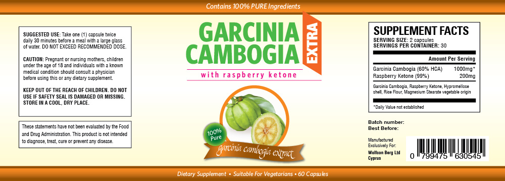 ingredients of garcinia extra